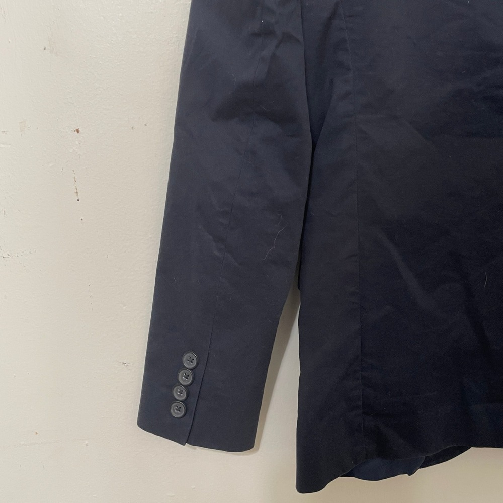 Crewcuts J.Crew Boys Thompson Blazer Navy Blue Cotton Suit Jacket Size 12 - Picture 4 of 9